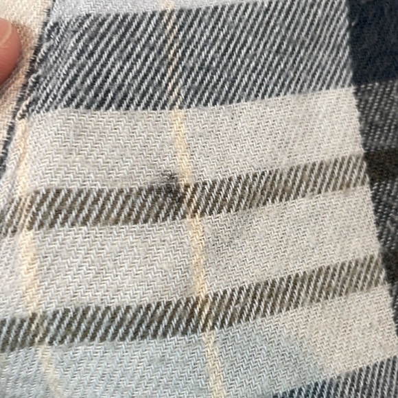 Ashley Utility Collection Faux Sherpa Plaid Button Down Shirt Jacket Shacket S - Picture 7 of 7